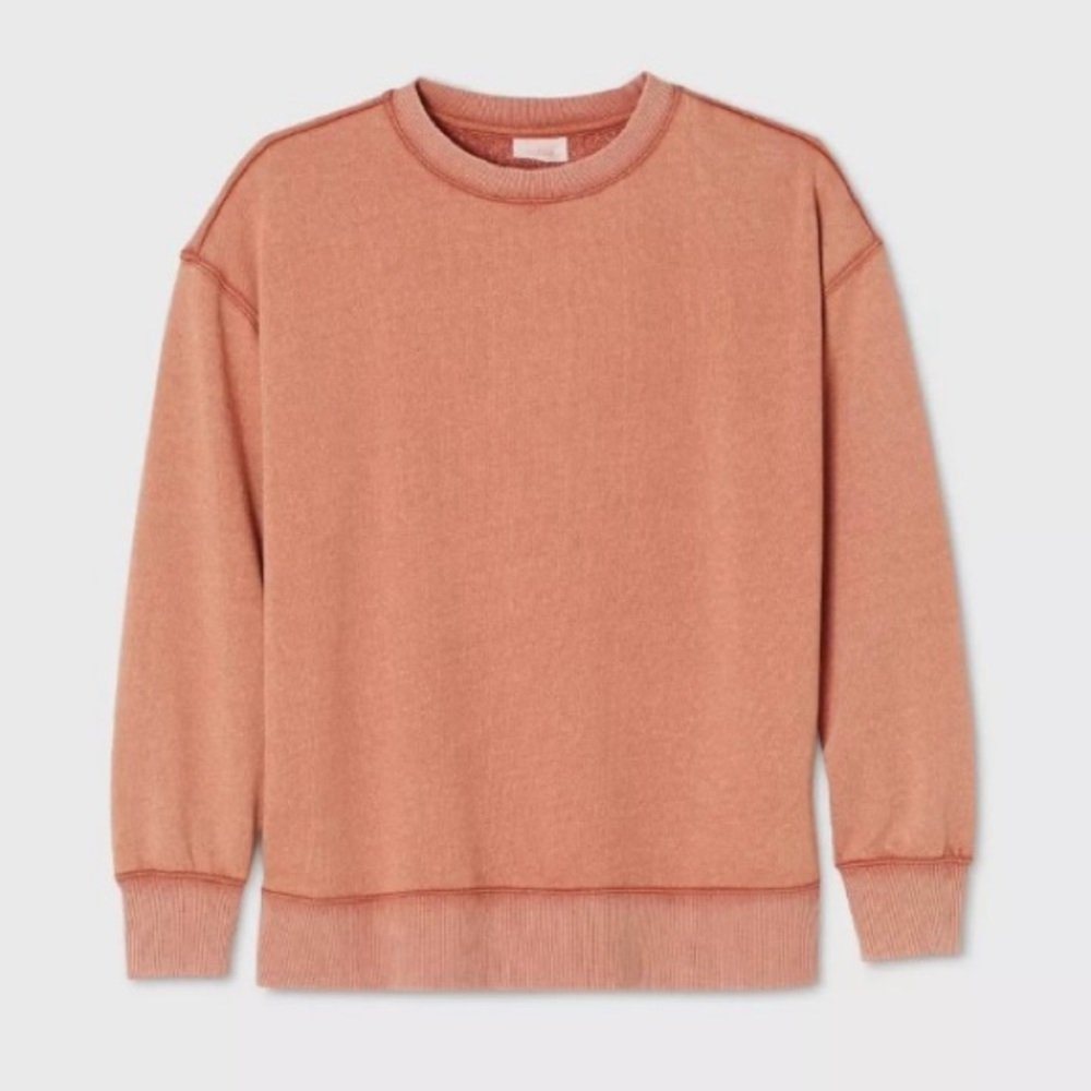 Colsie | Distressed Rust/Orange Sweatshirt